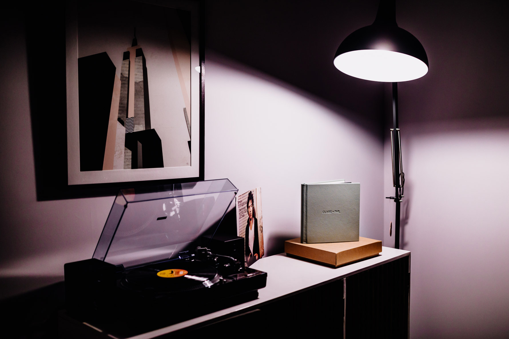 A photograph of a beautiful wedding album