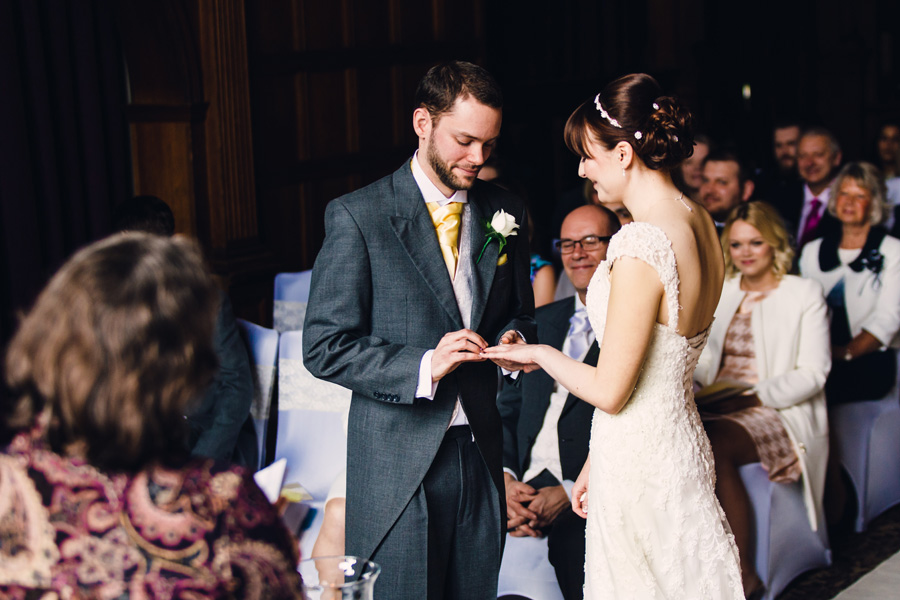 the ring exchange at a wedding