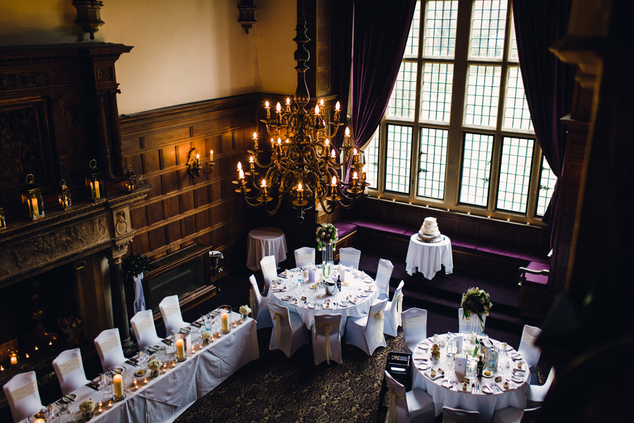 the wedding breakfast room at rhinefield house