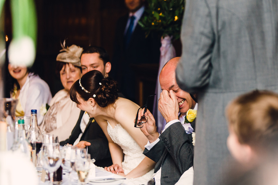 the father of the groom gets emotional