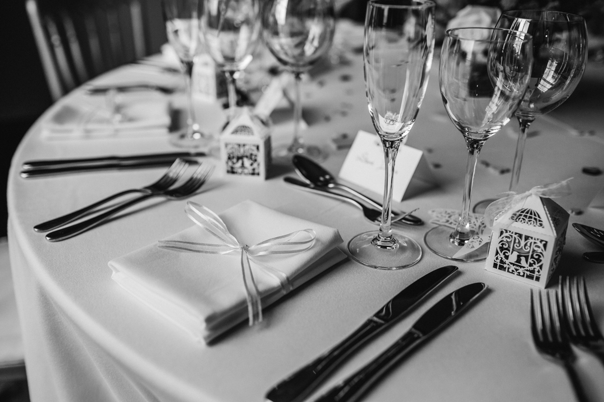 tables for a wedding breakfast