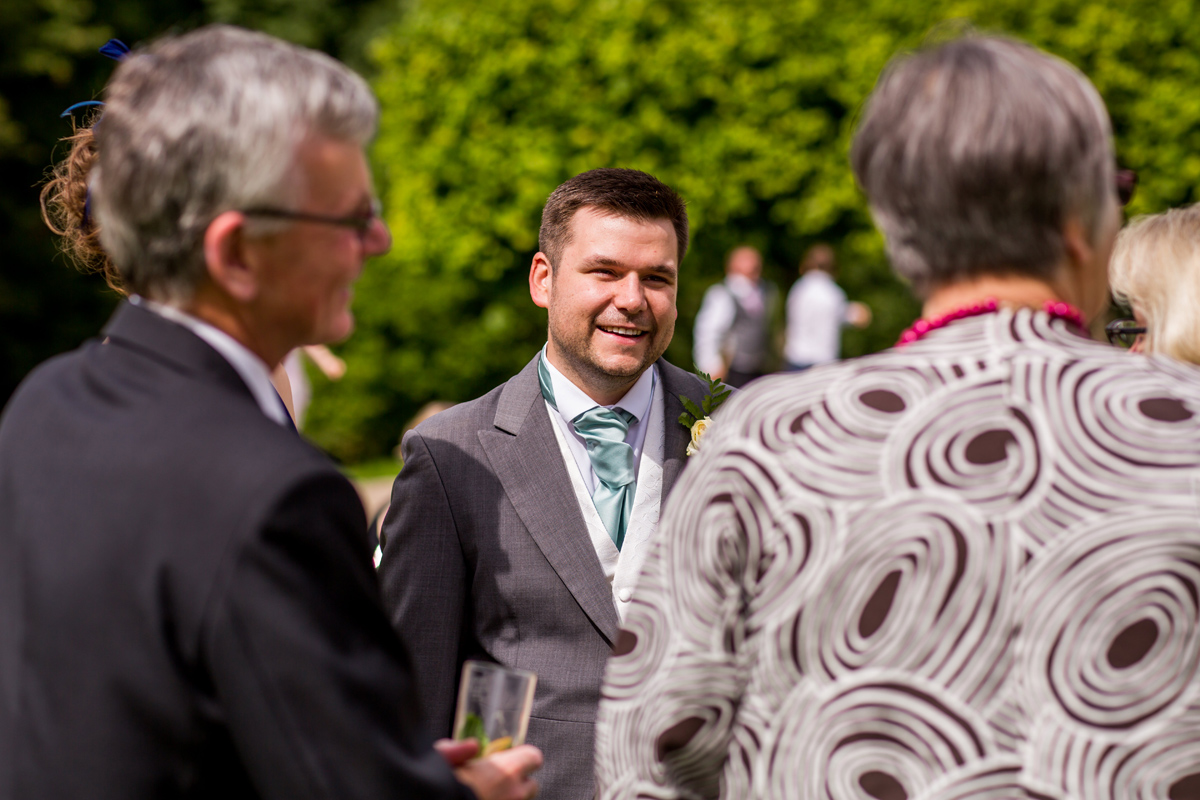 a happy groom