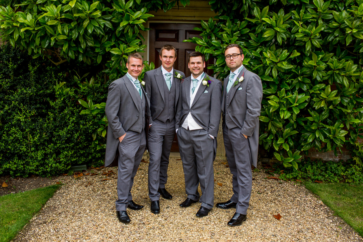 a photograph of the groomsmen