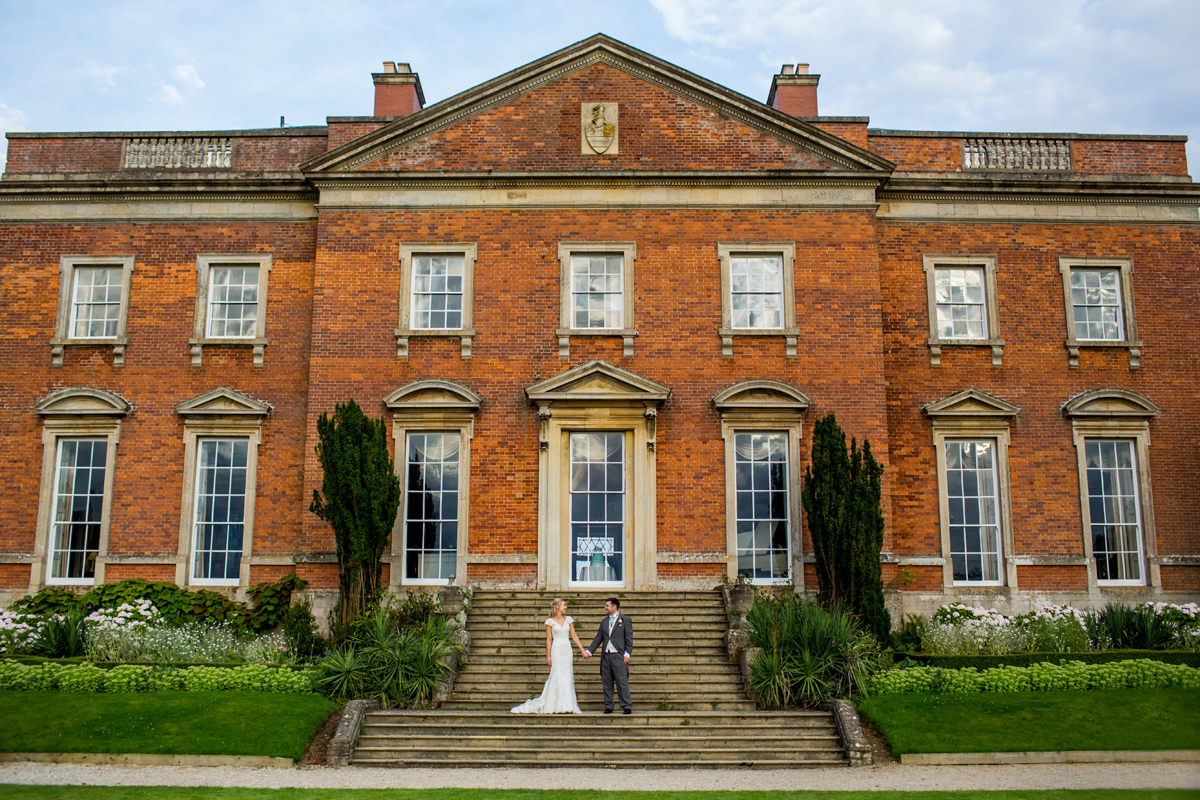 a wedding at kelmarsh hall in Northampton