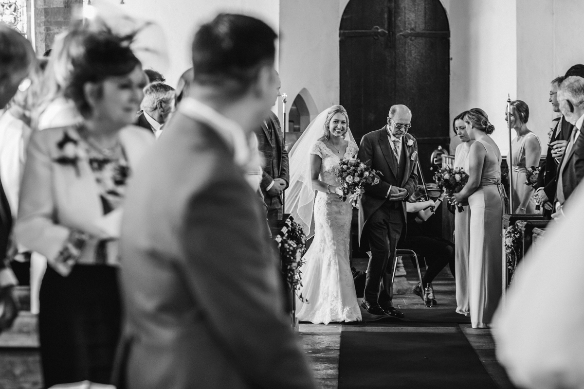 a groom sees his bride for the first time