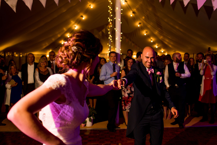 action dance shot - Northampton marquee wedding photography