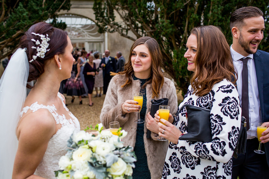 Guests enjoying a drinks reception