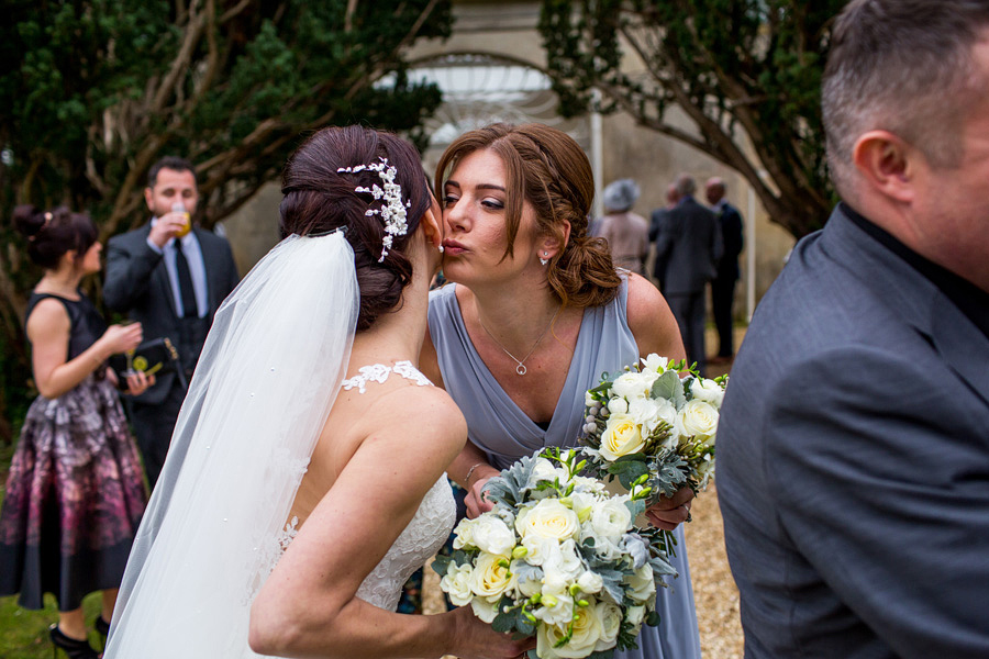 Guests congratulating a Bride