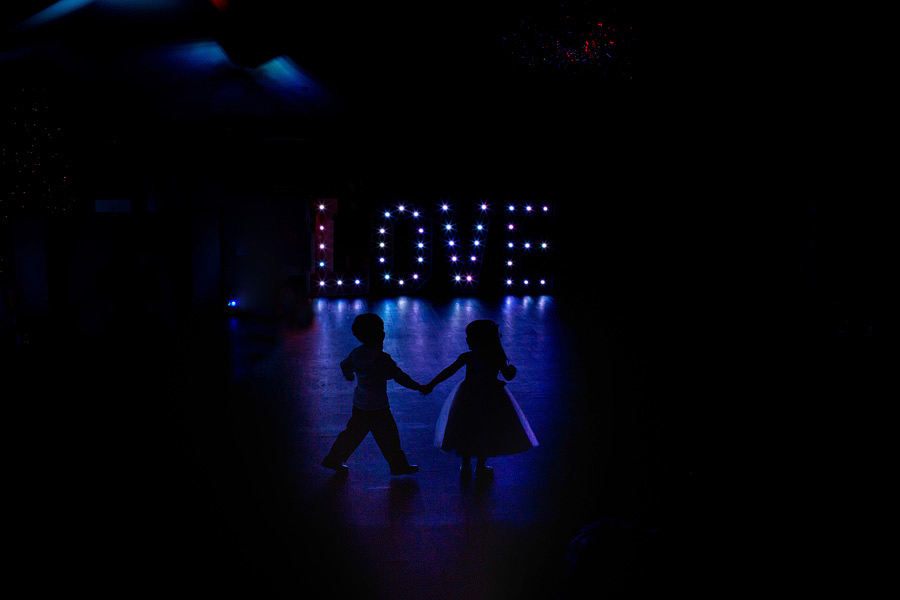 Amazing Barton Hall Wedding Photography of a flower girl and page boy holding hands