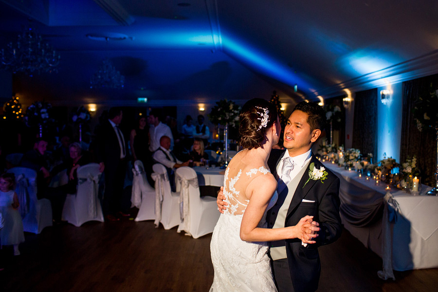 bride and groom first dance