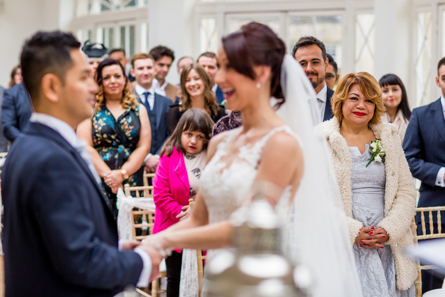 Guests enjoying a wedding