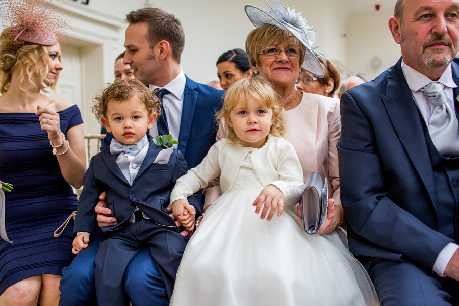 Children enjoin a wedding