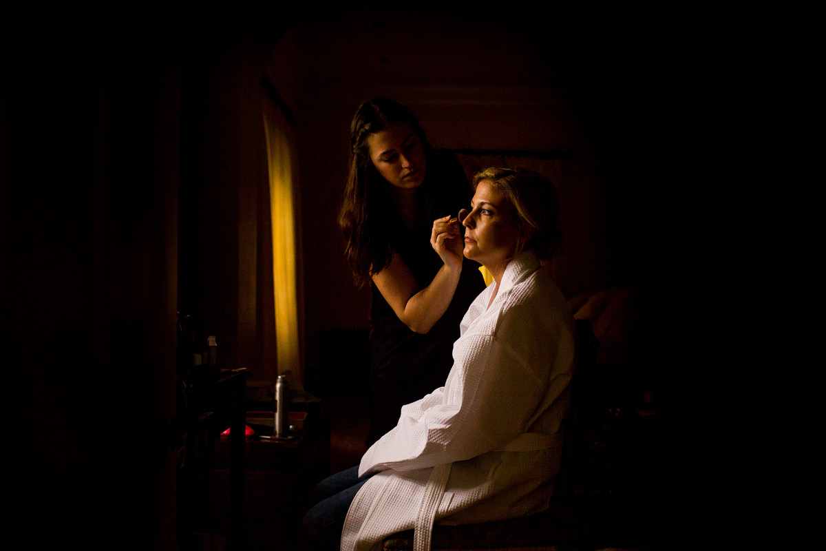 a photograph of bridal make up