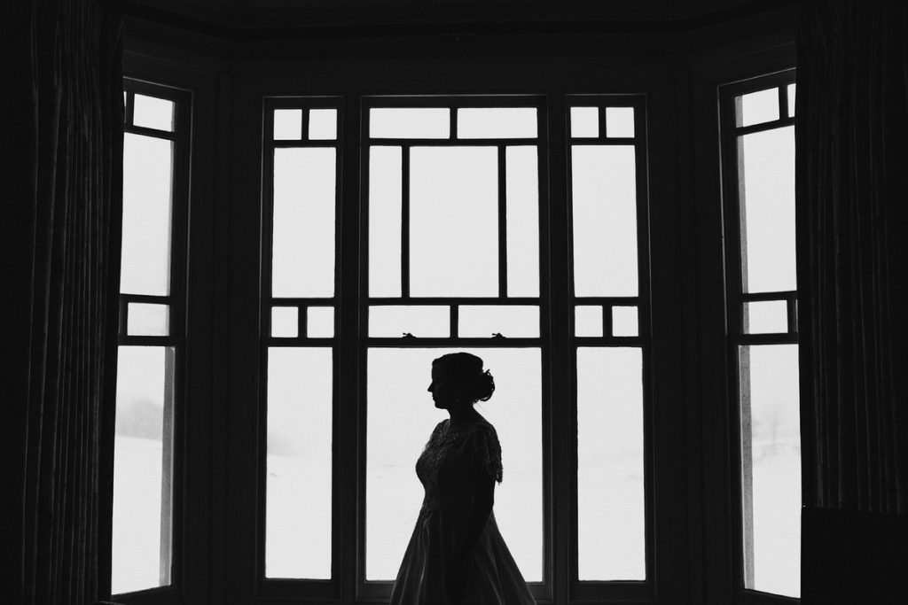 a silhouette photograph