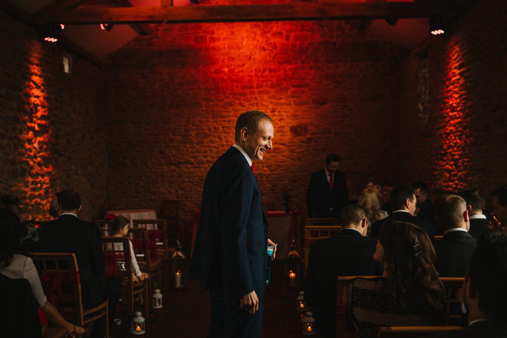 a groom before the wedding ceremony