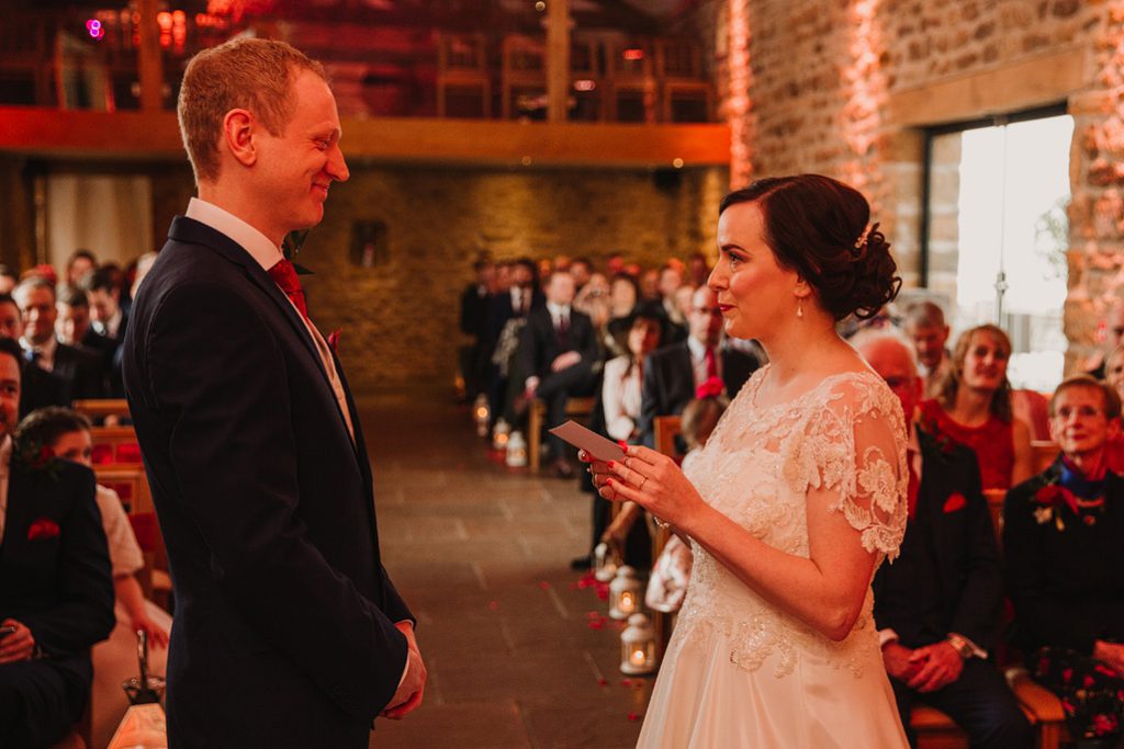 a lovely wedding ceremony moment