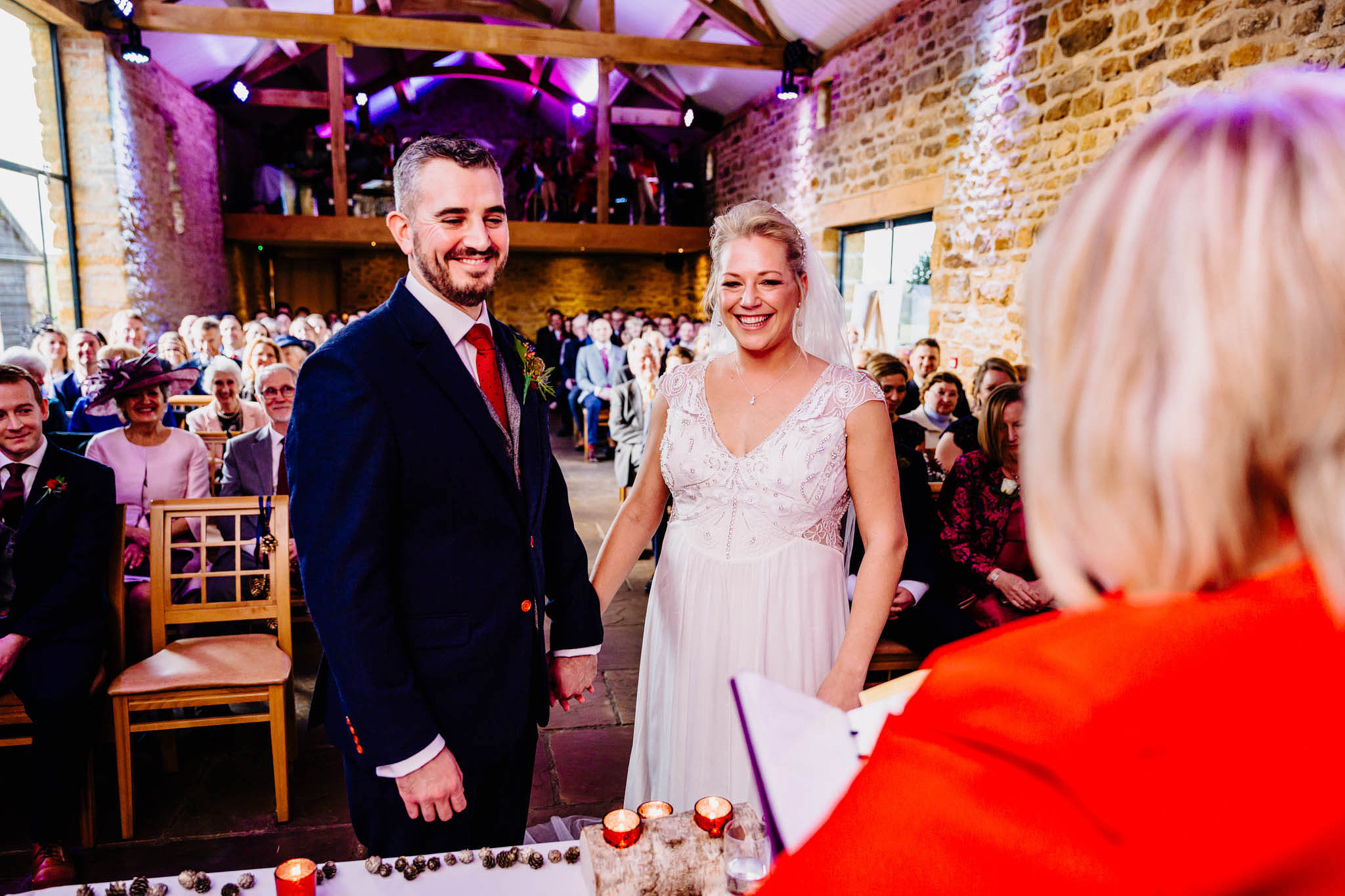 a colourful wedding ceremony