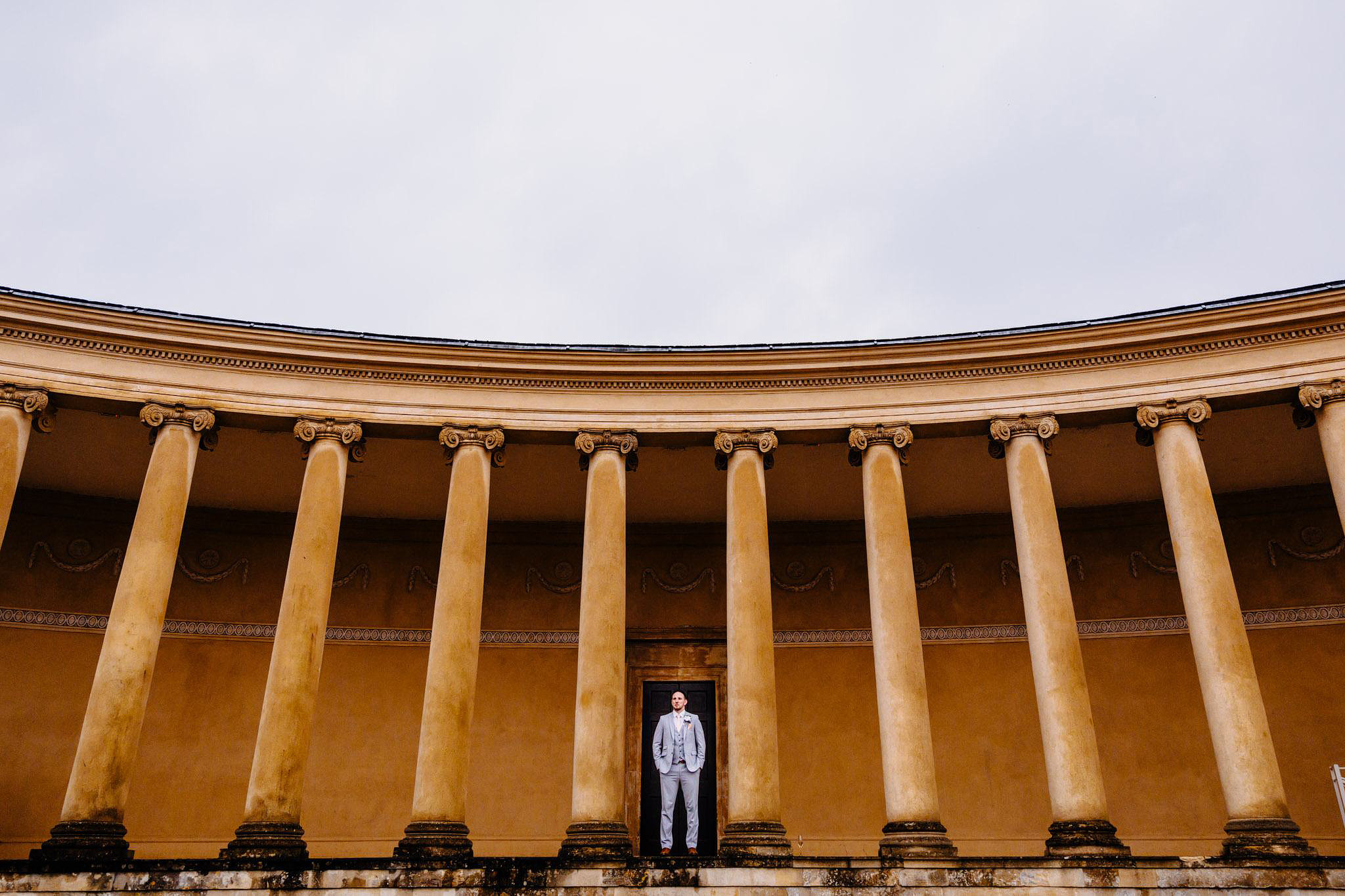 a cool groom portrait