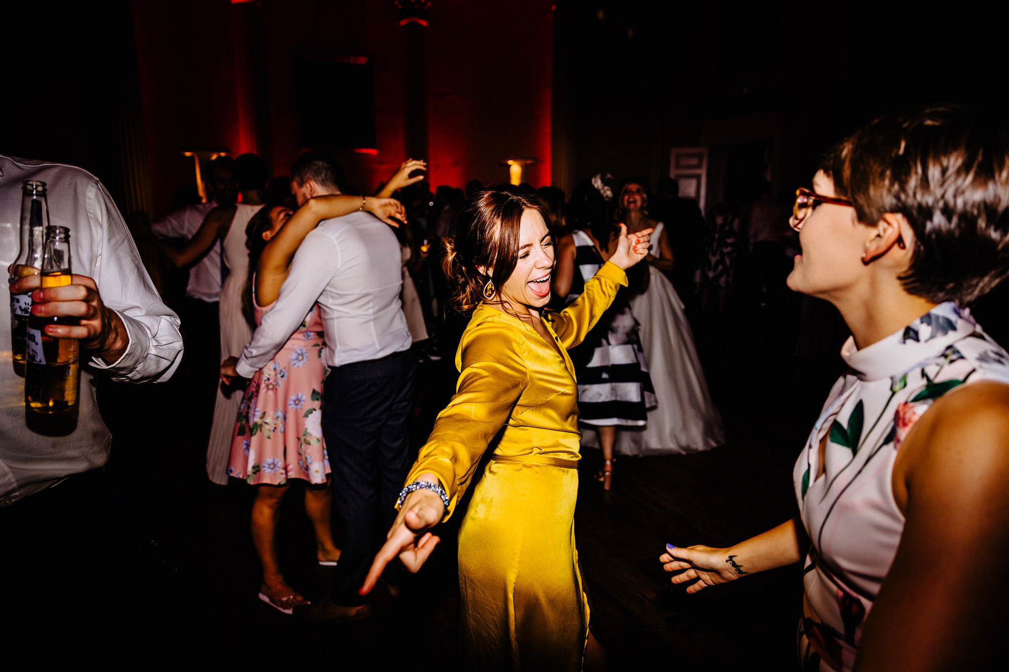 dancing fun at a wedding