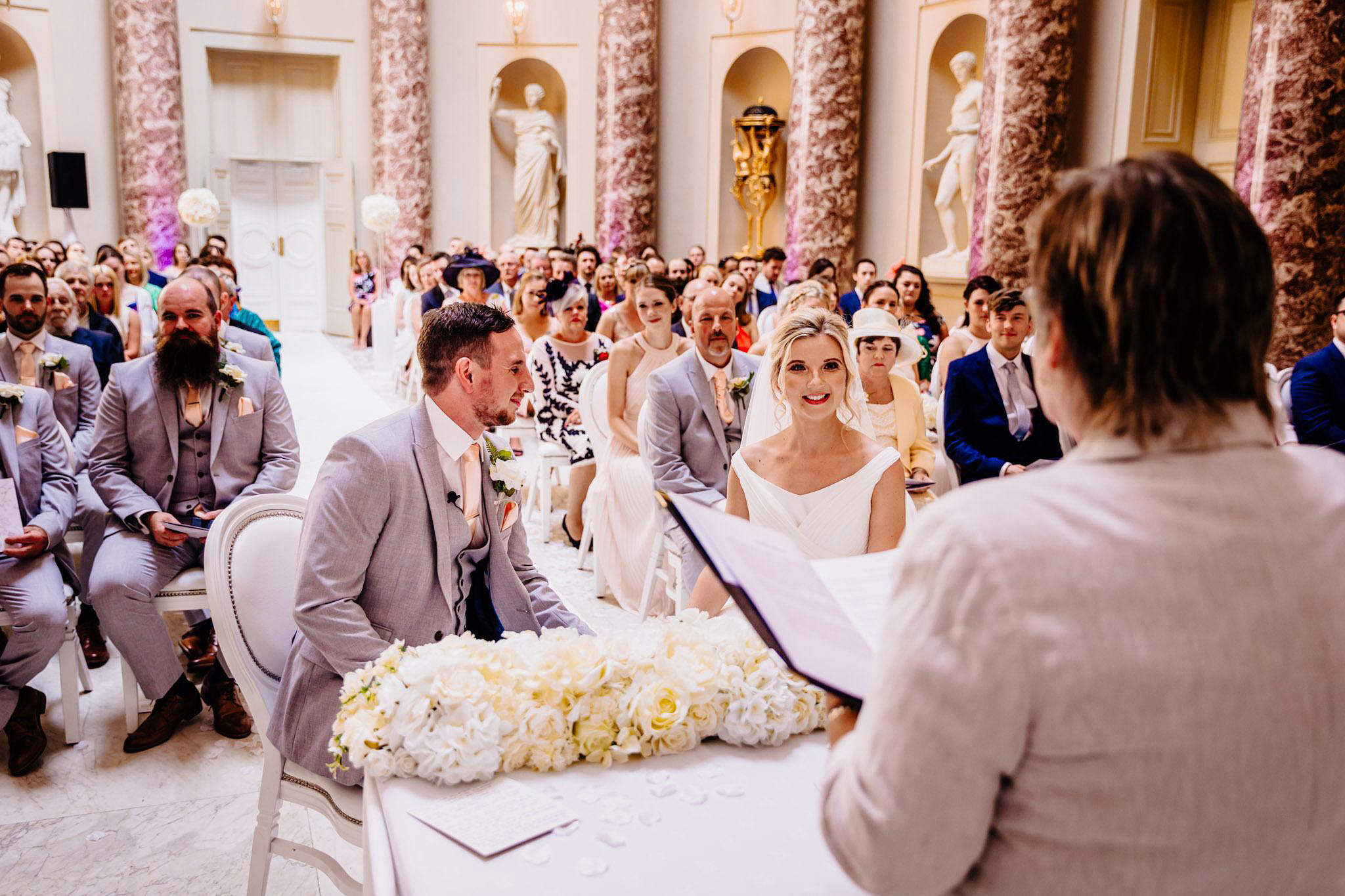 a smiling bride