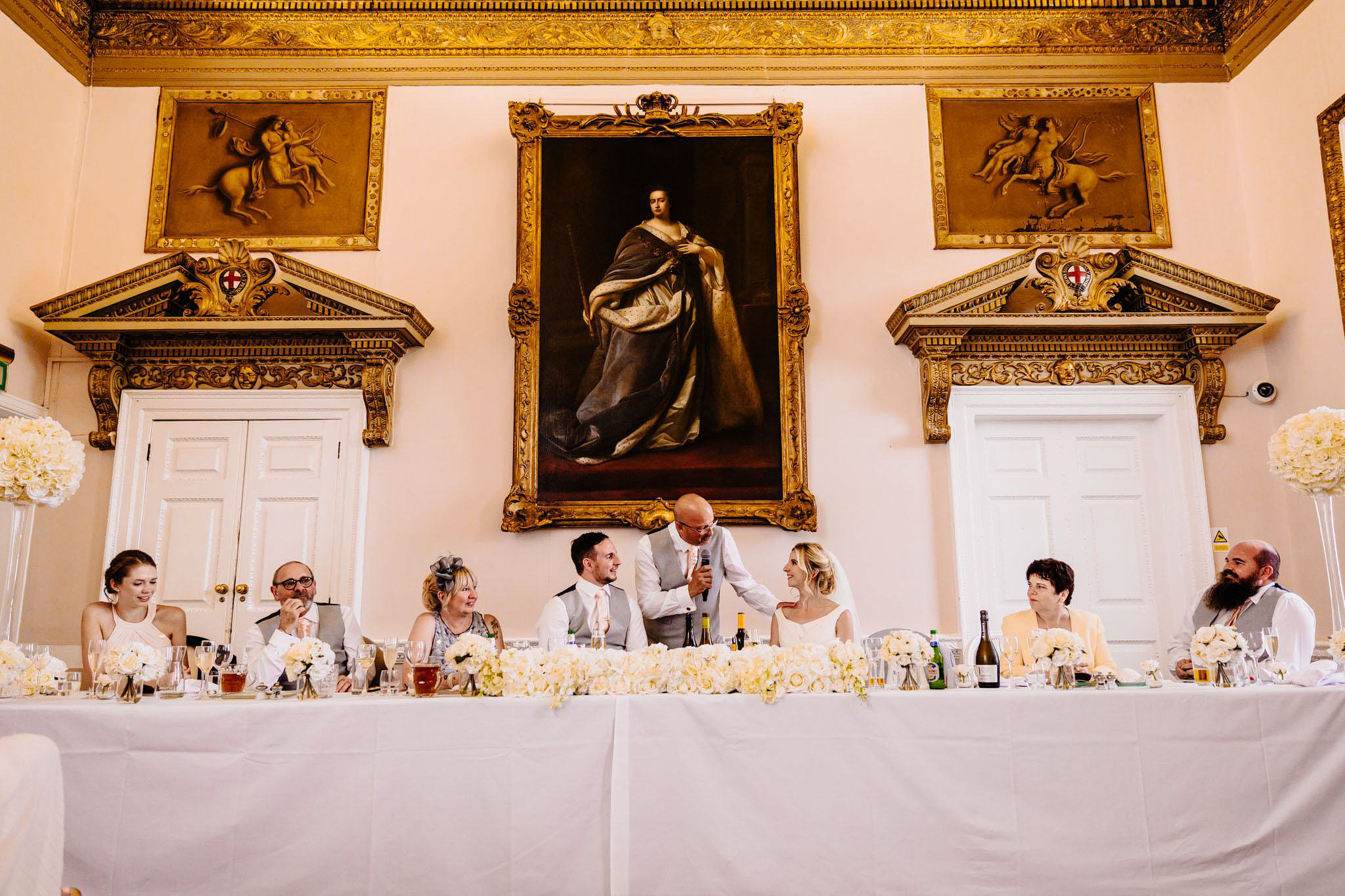 father of the bride making a speech