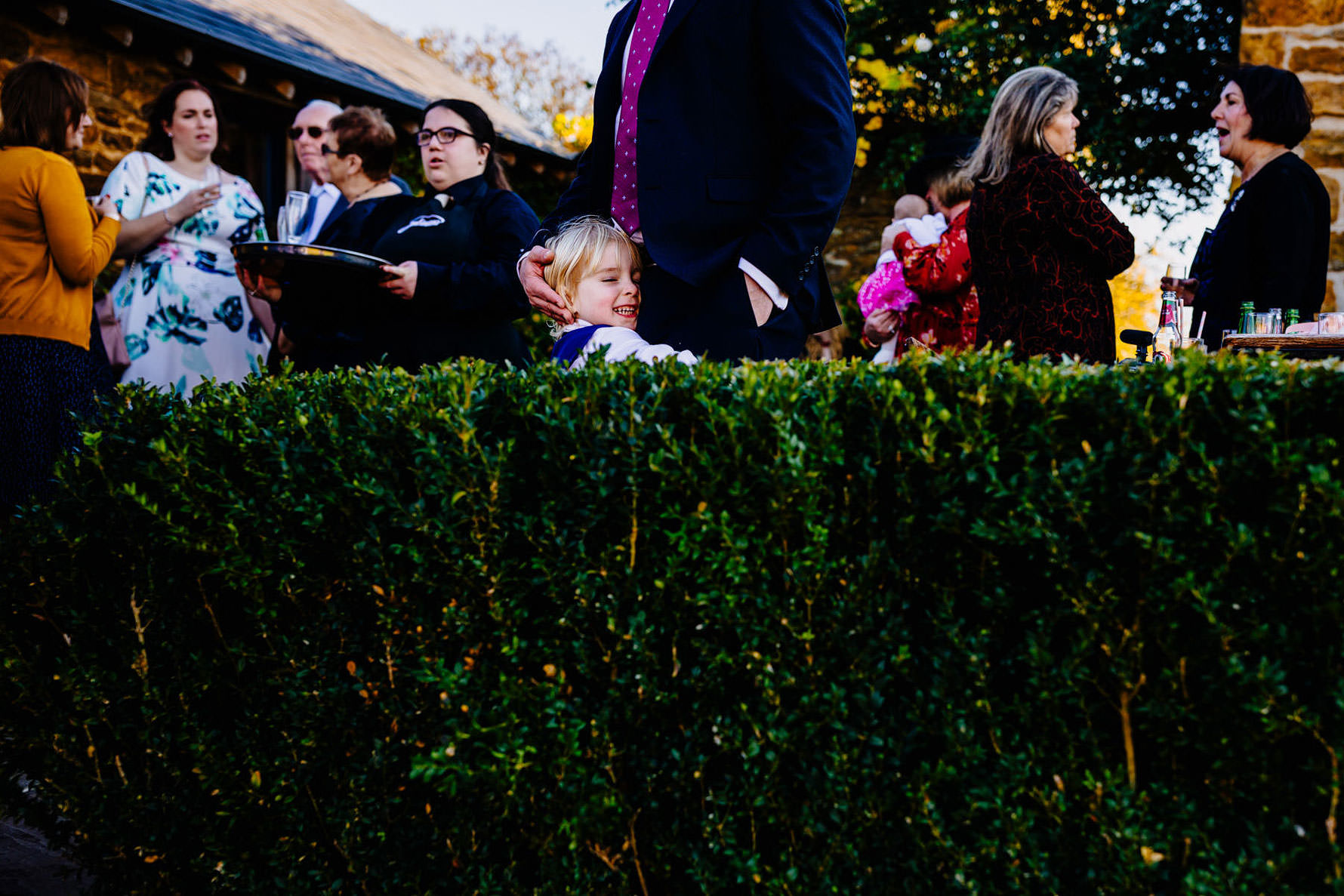 a child at a wedding