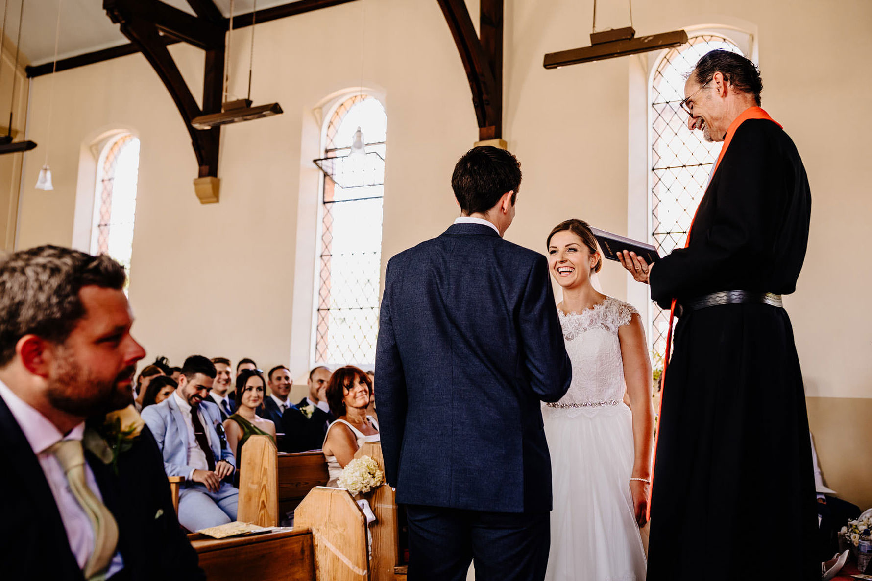 a very happy bride