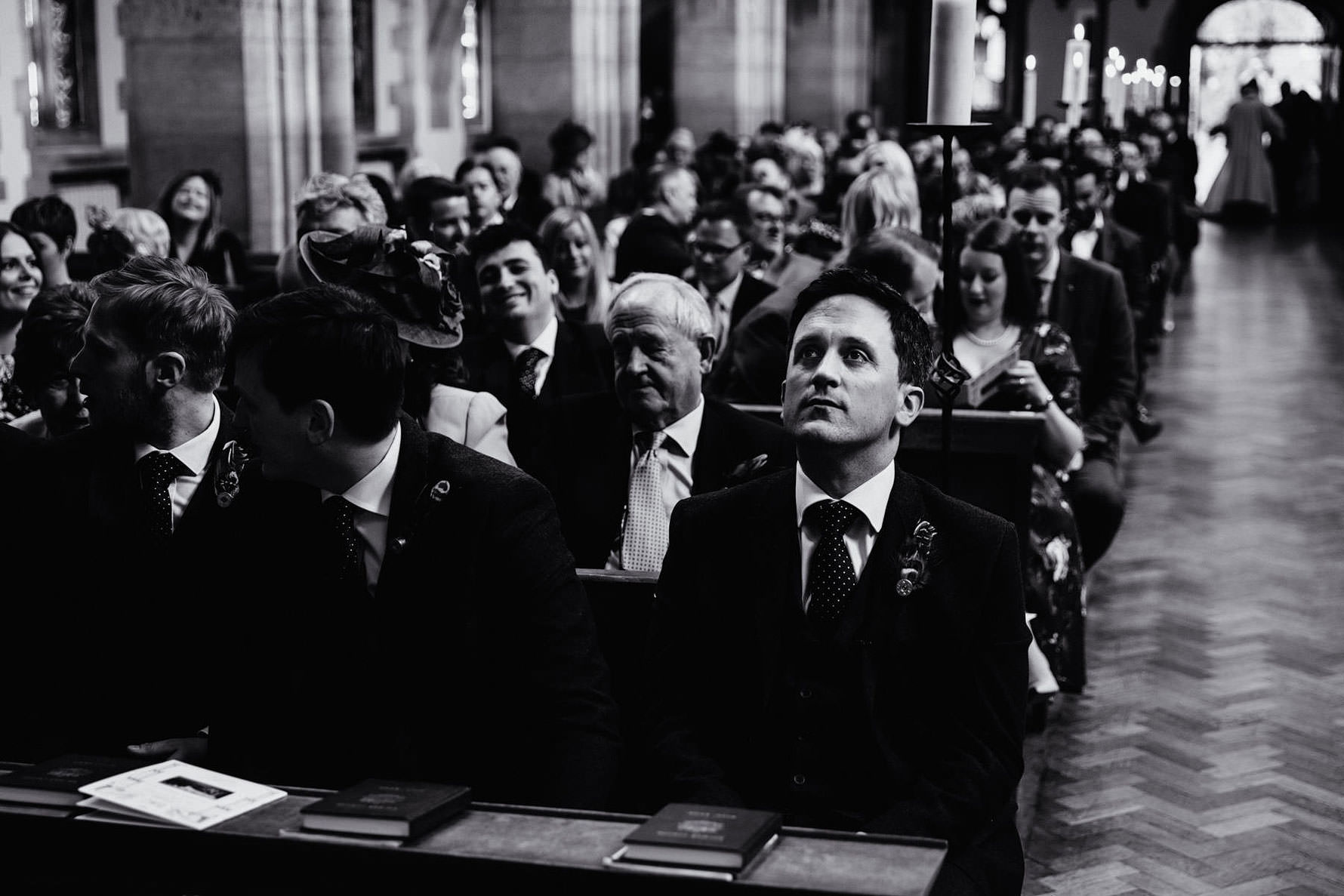 a groom before his ceremony