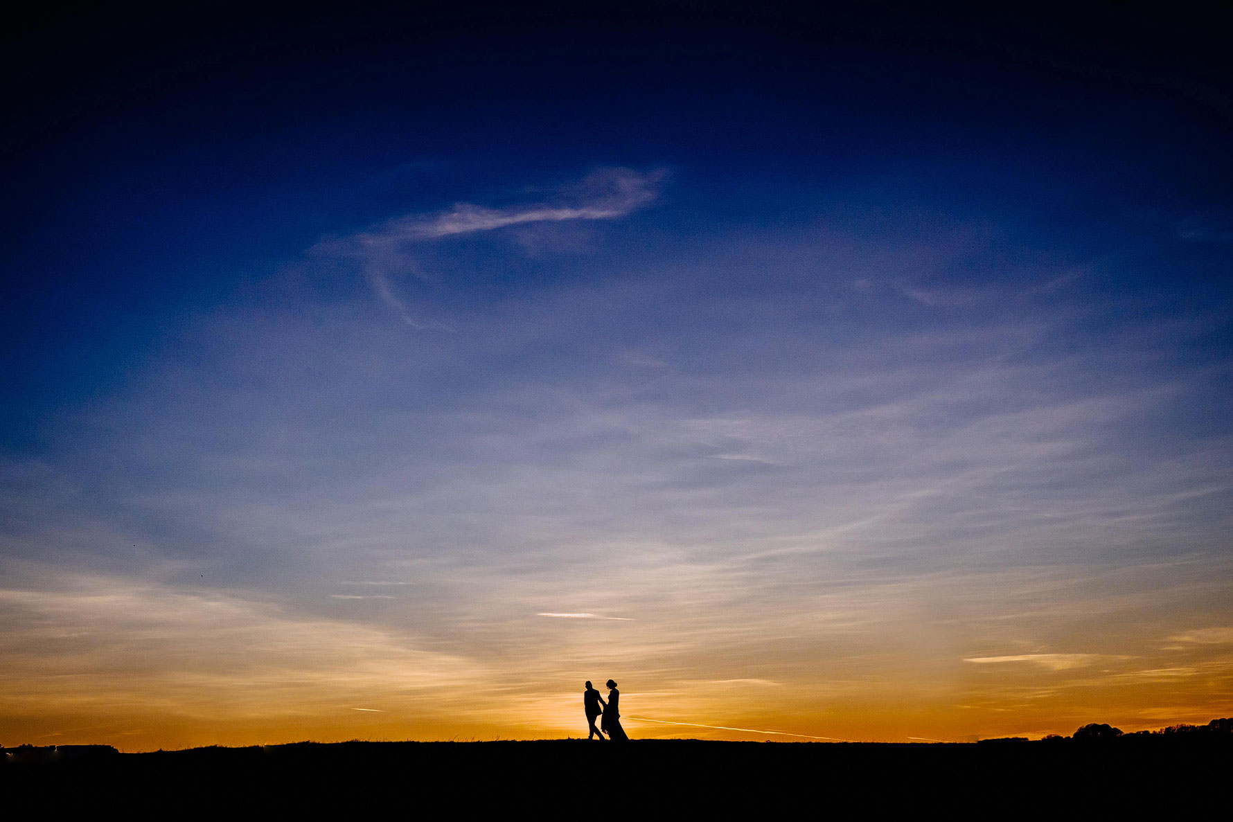 a beautiful sunset photography at dodford manor by Elliot w patching