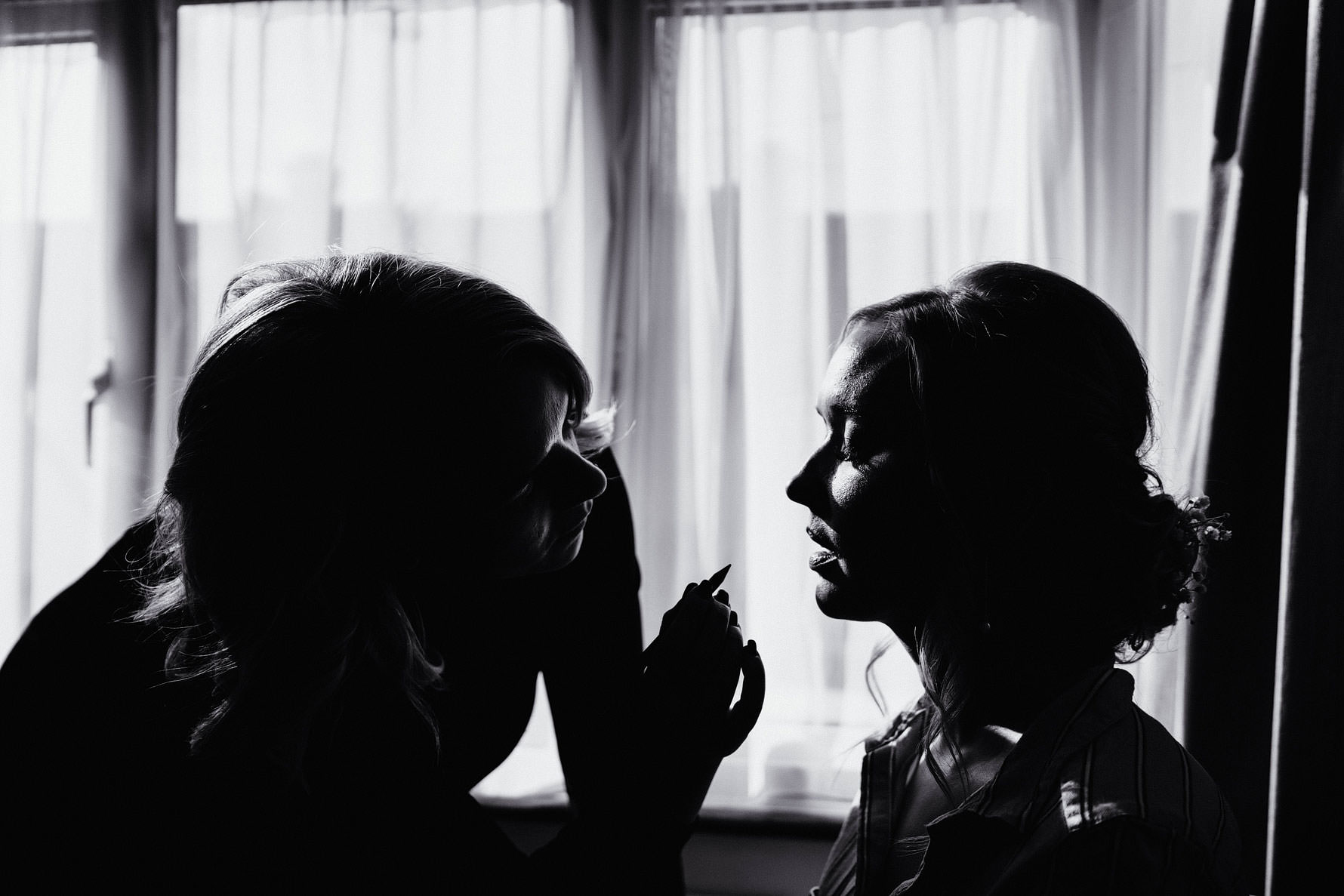 a bride preparing for her wedding day