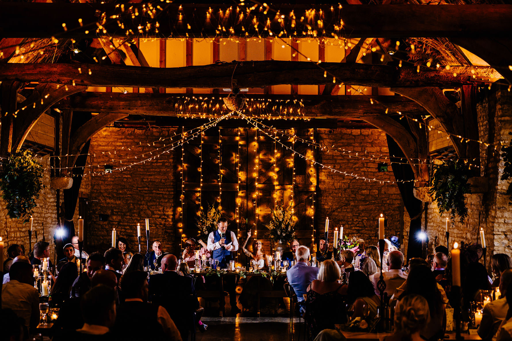 the groom delivering his speech