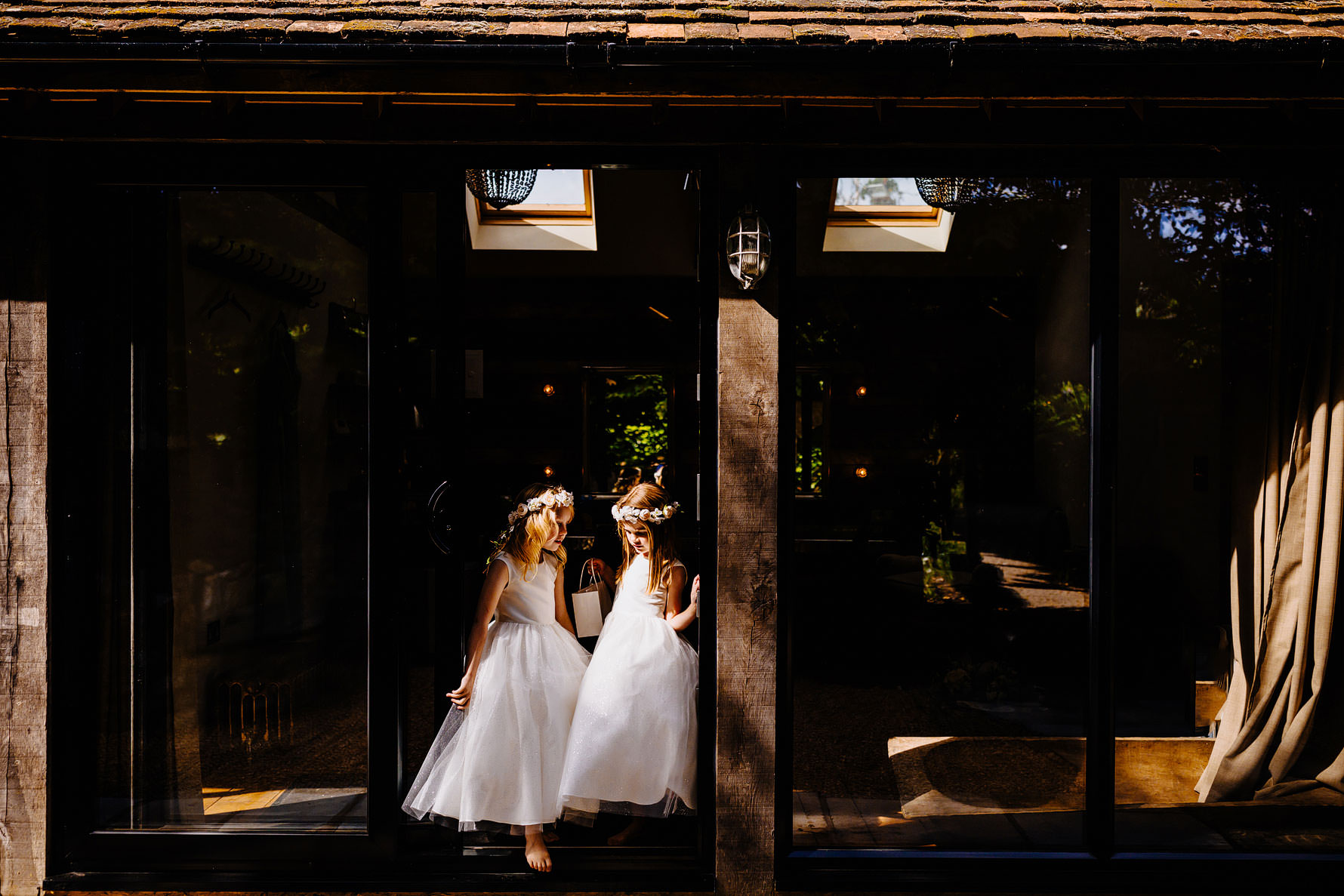 flower girls ready for a wedding