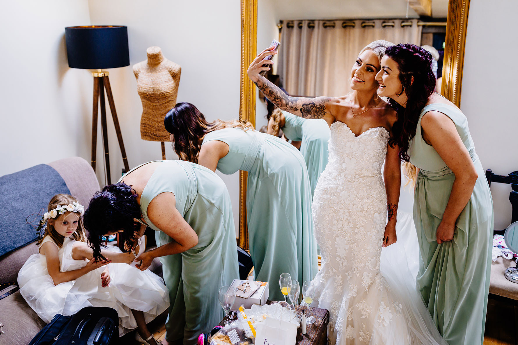 a wedding selfie