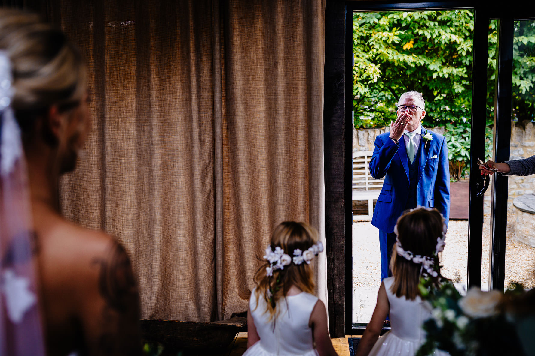 a kiss from the father of the bride