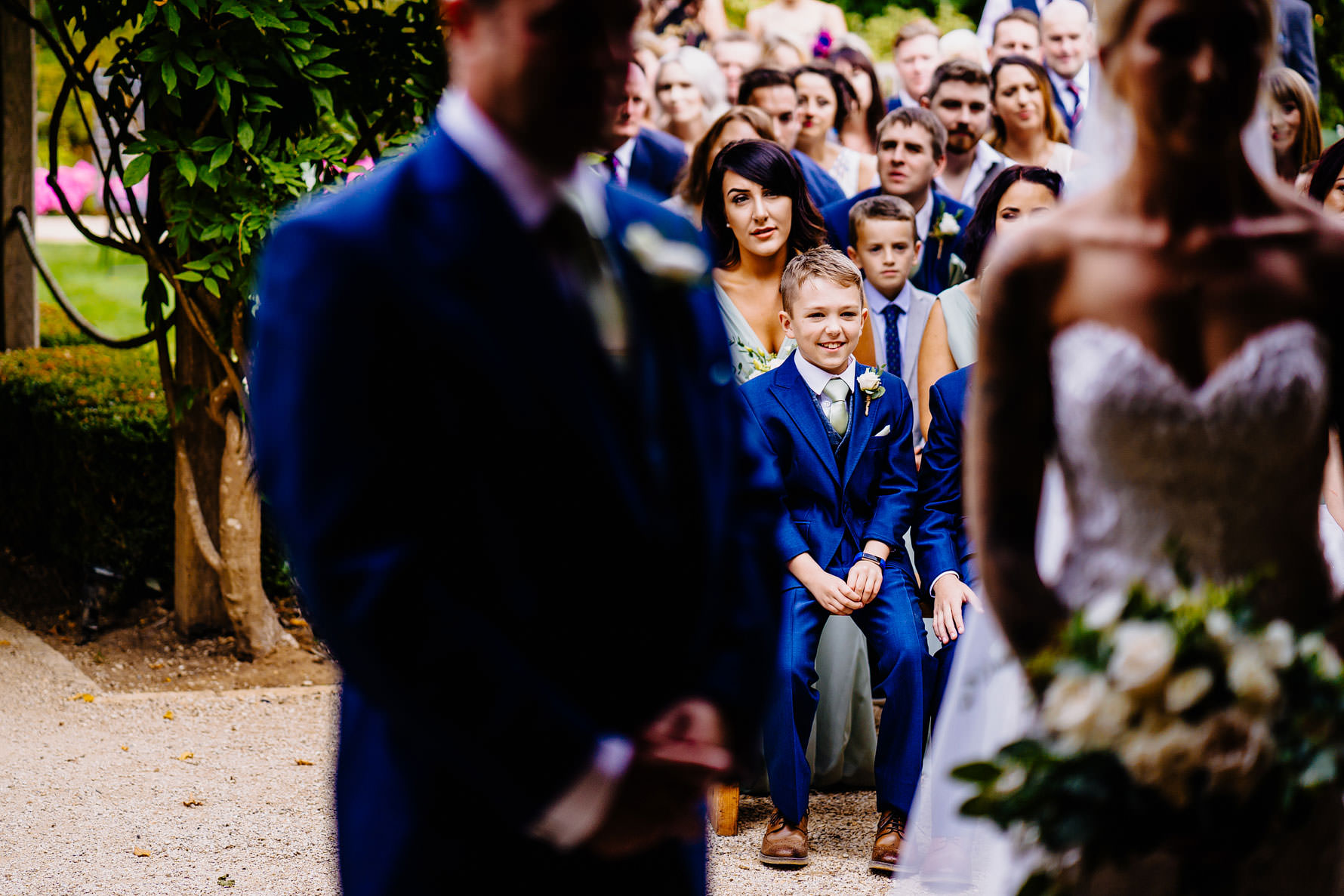 a Paige boy in a suit