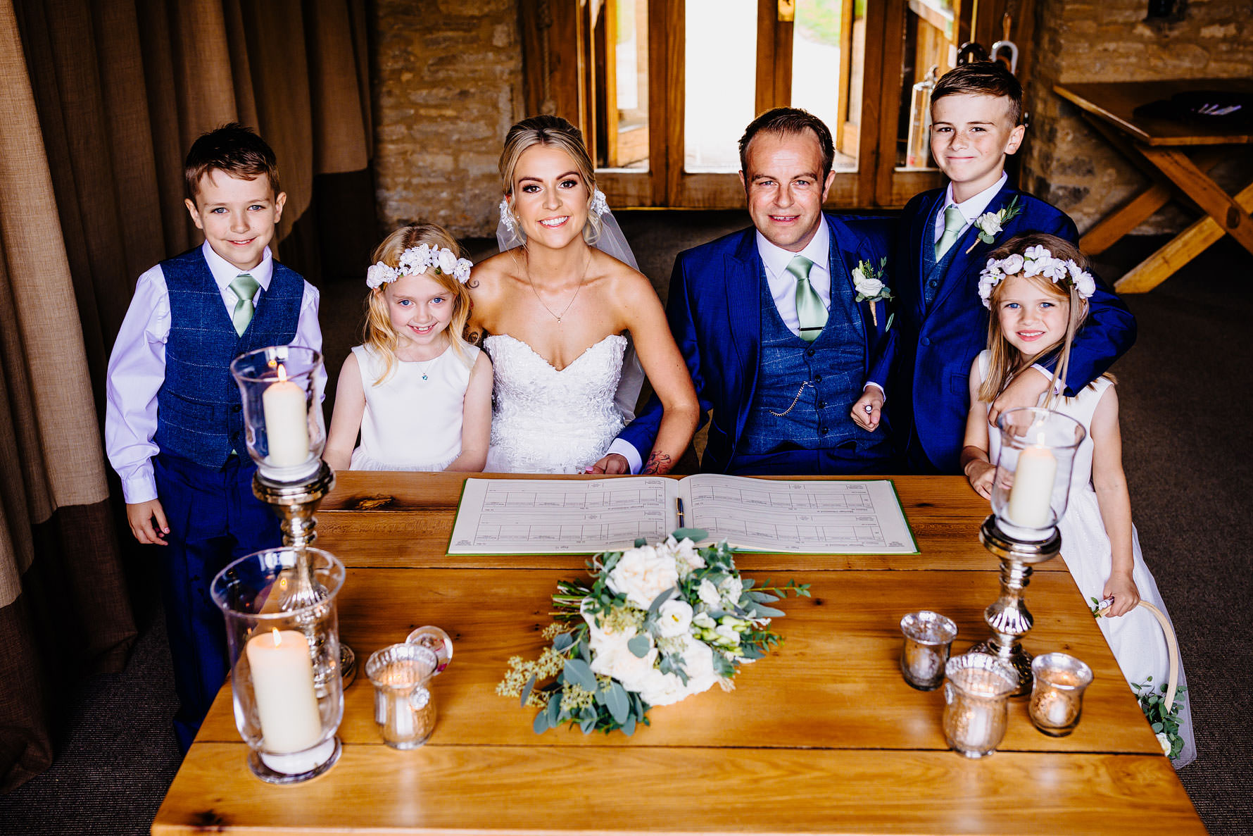 a family wedding image