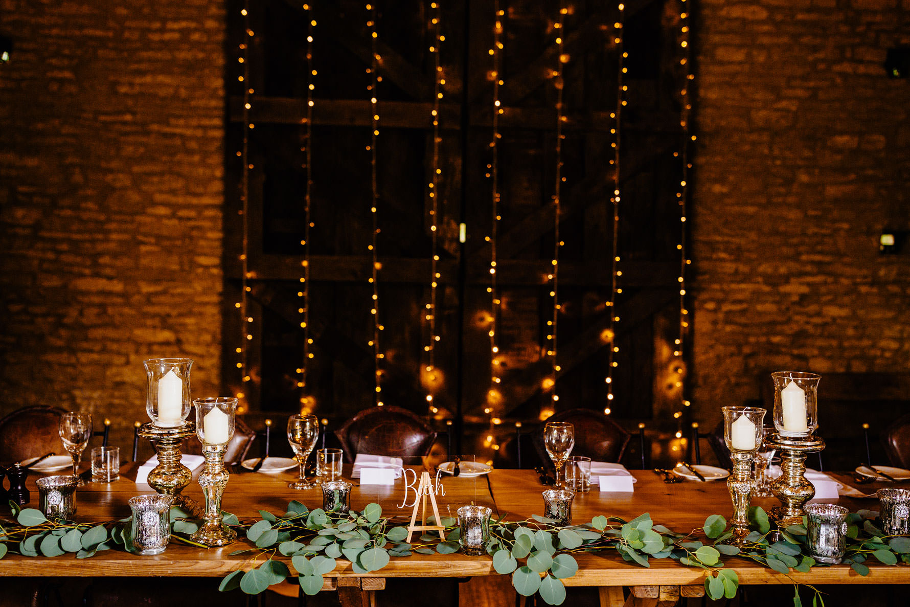 the top table at a wedding