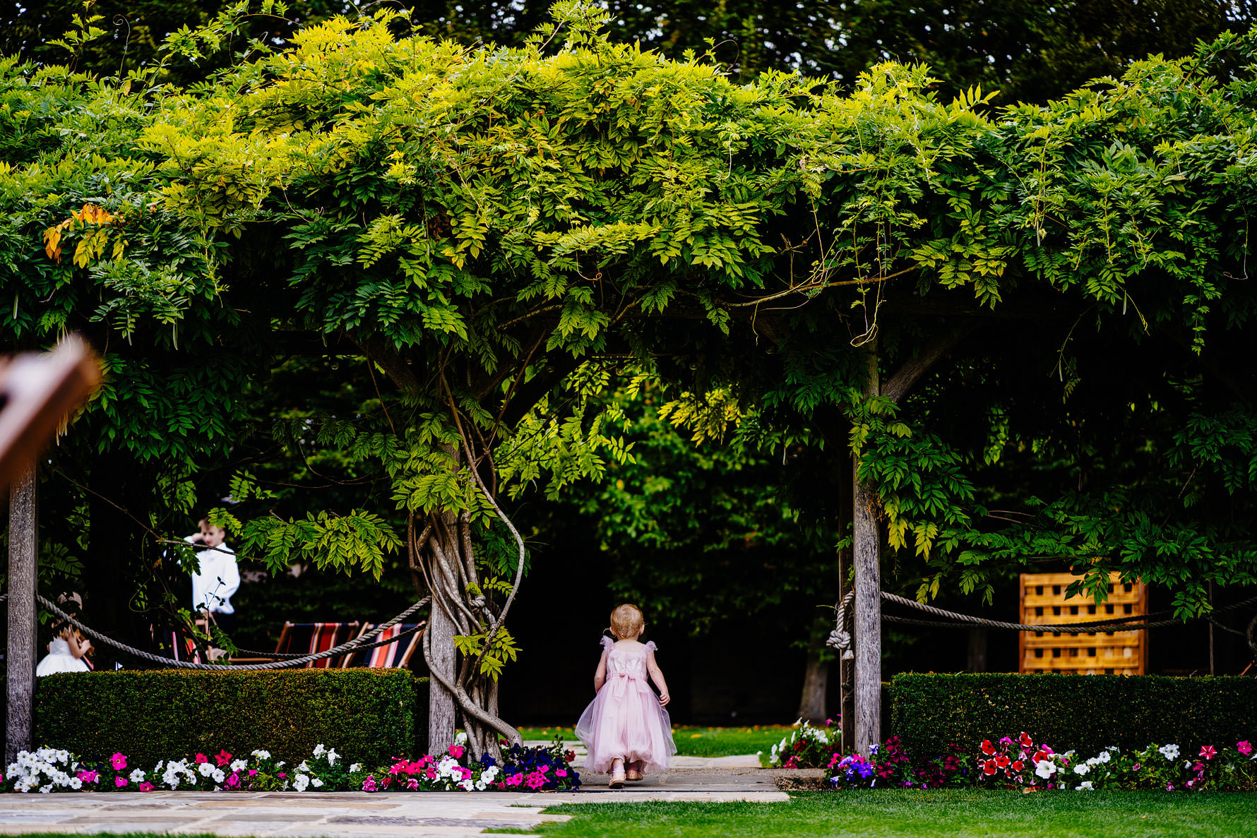 an infant at a wedding