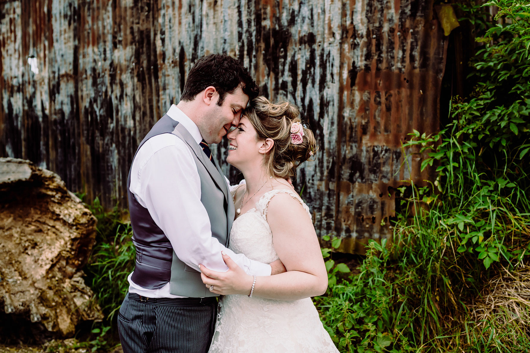 a couple enjoy their marquee wedding in northamptonshire