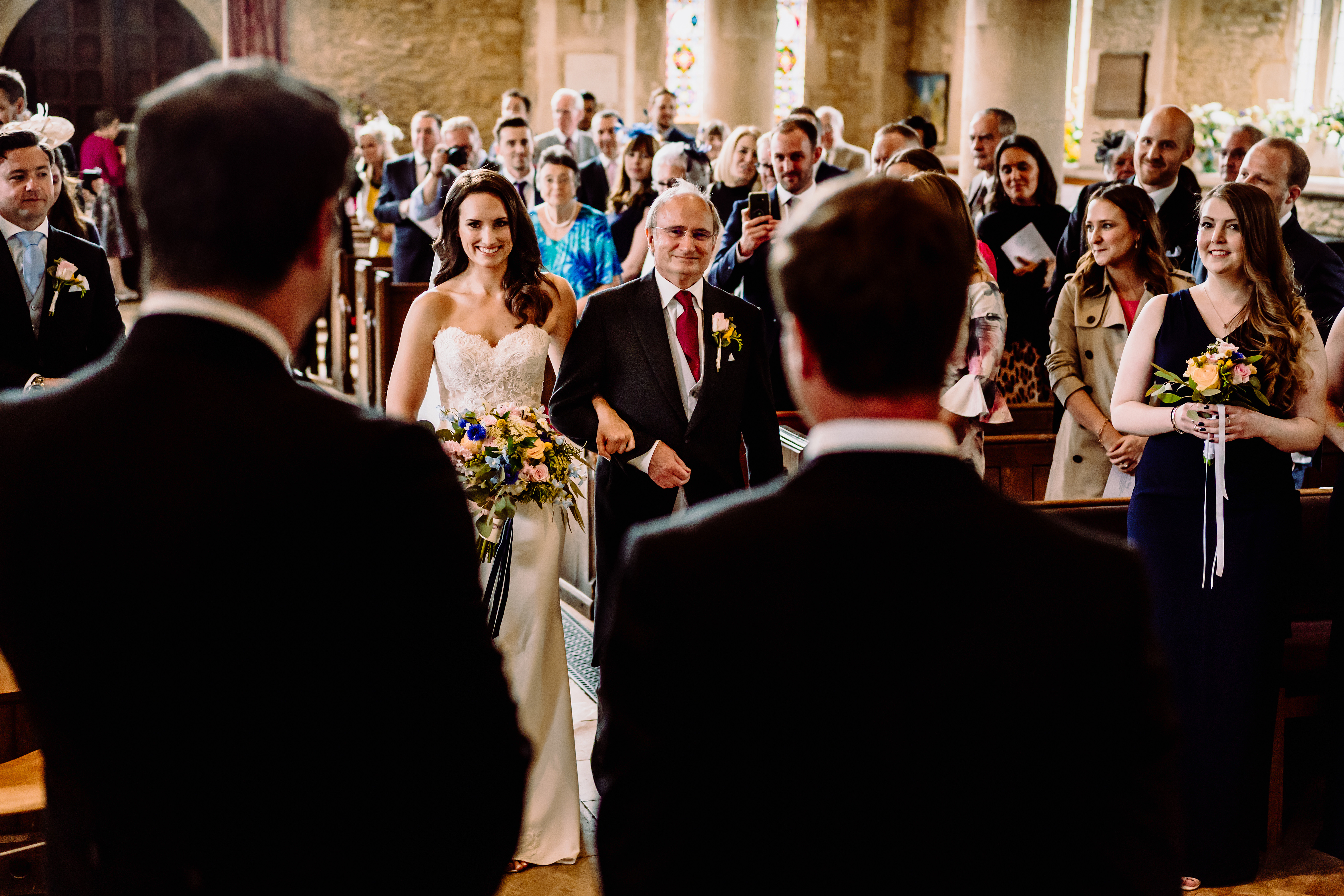 wedding photography at bampton church