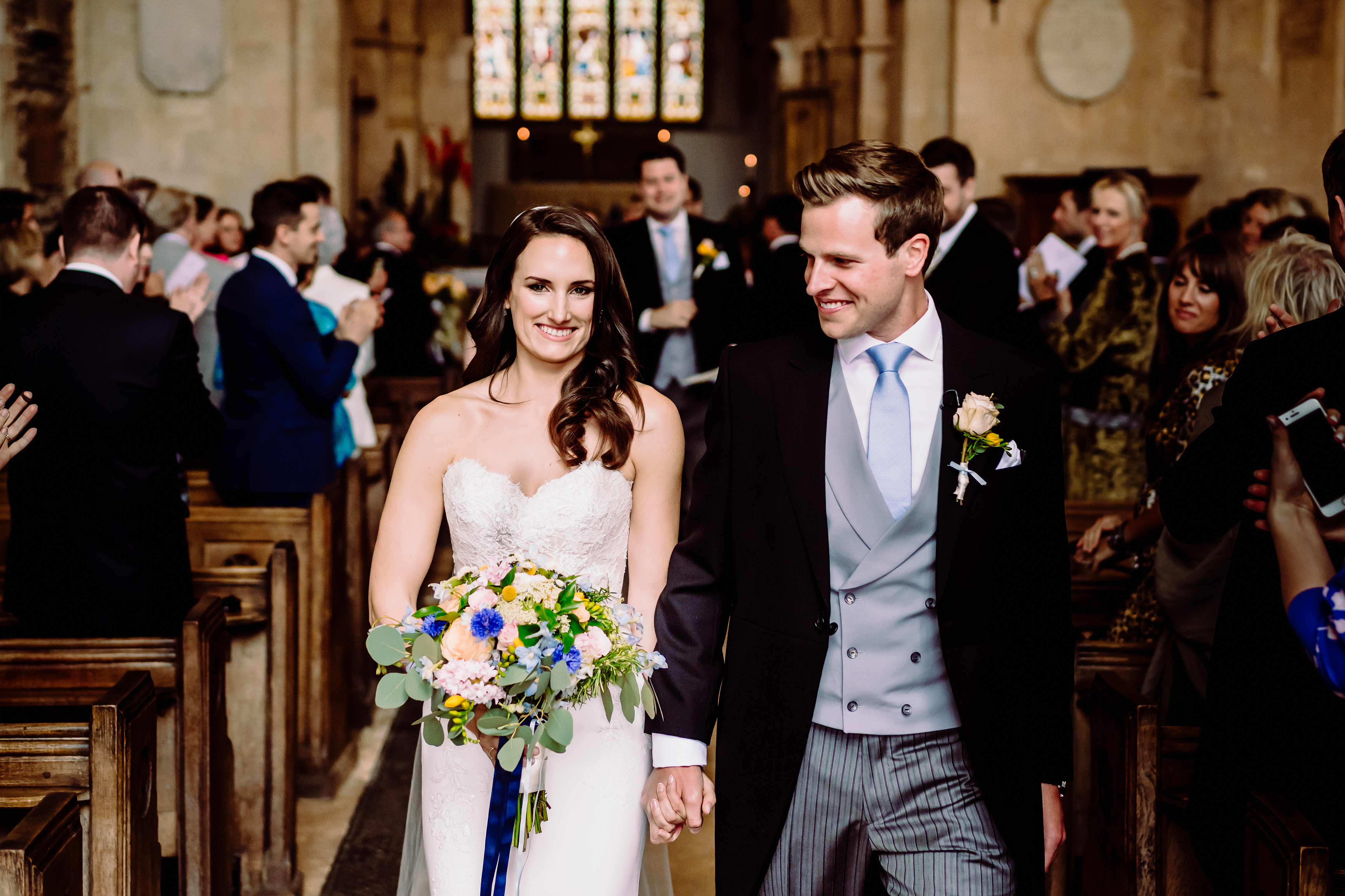 walking up the aisle as husband and wife