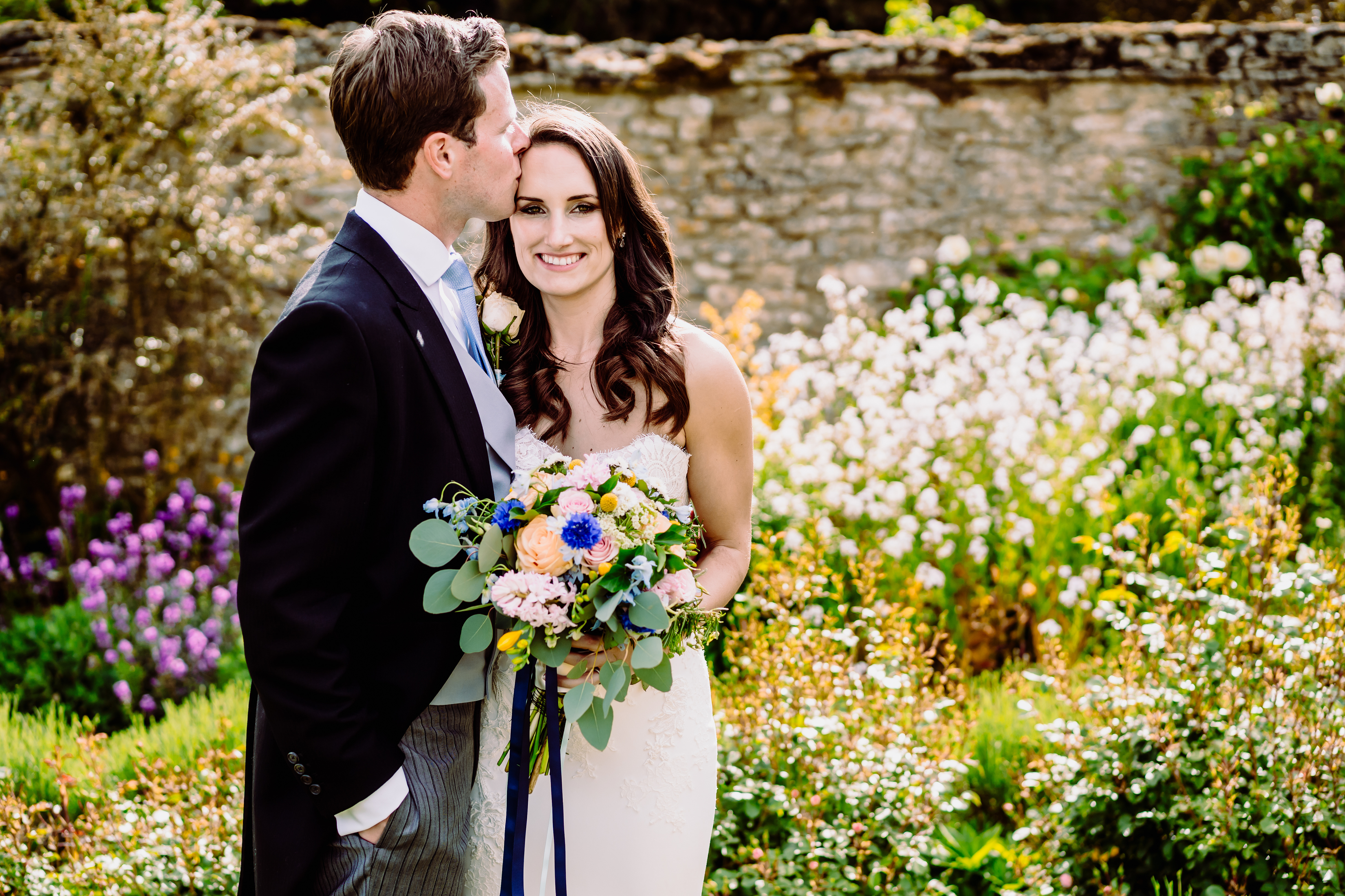 a bride in a white dress