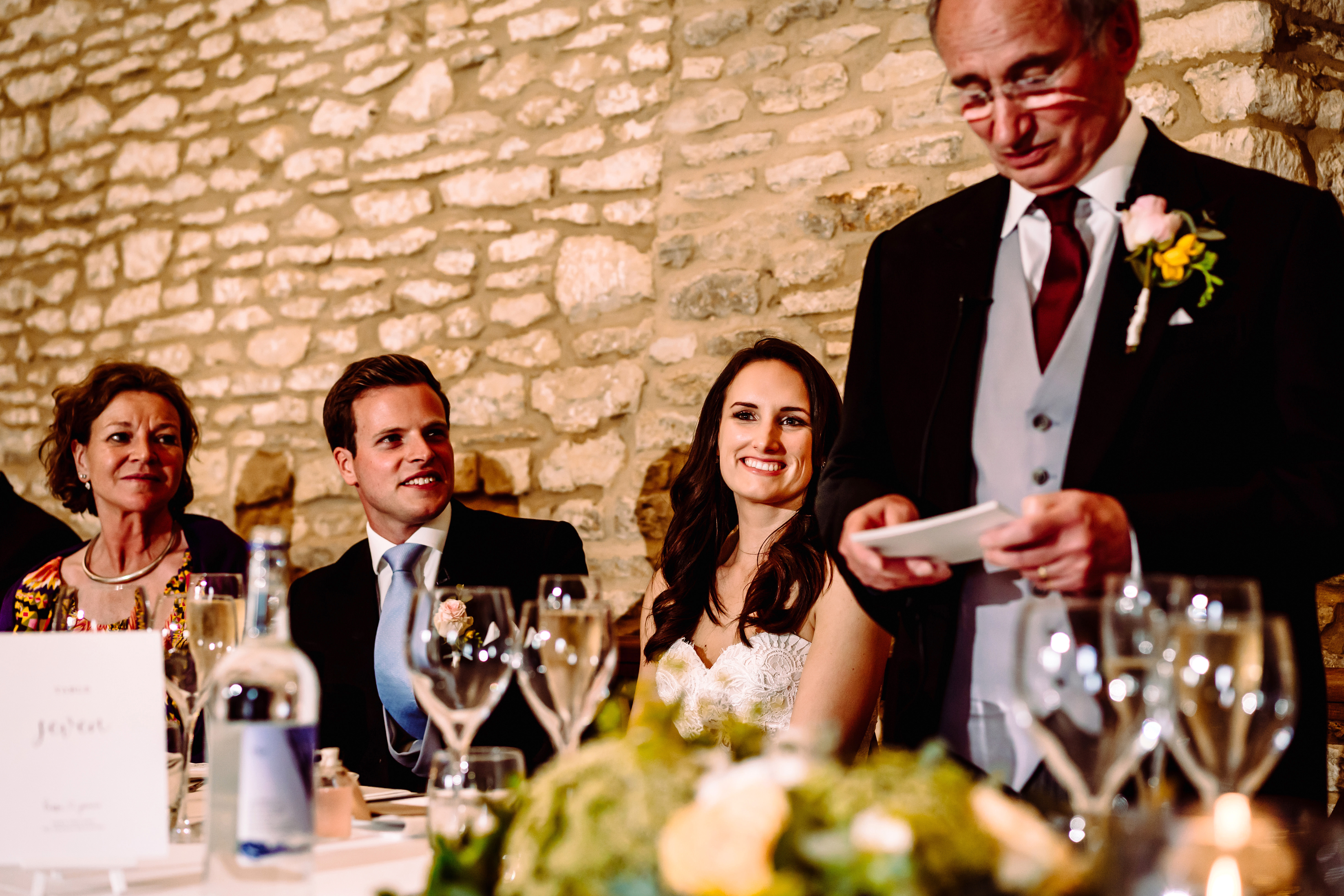 a smiling bride