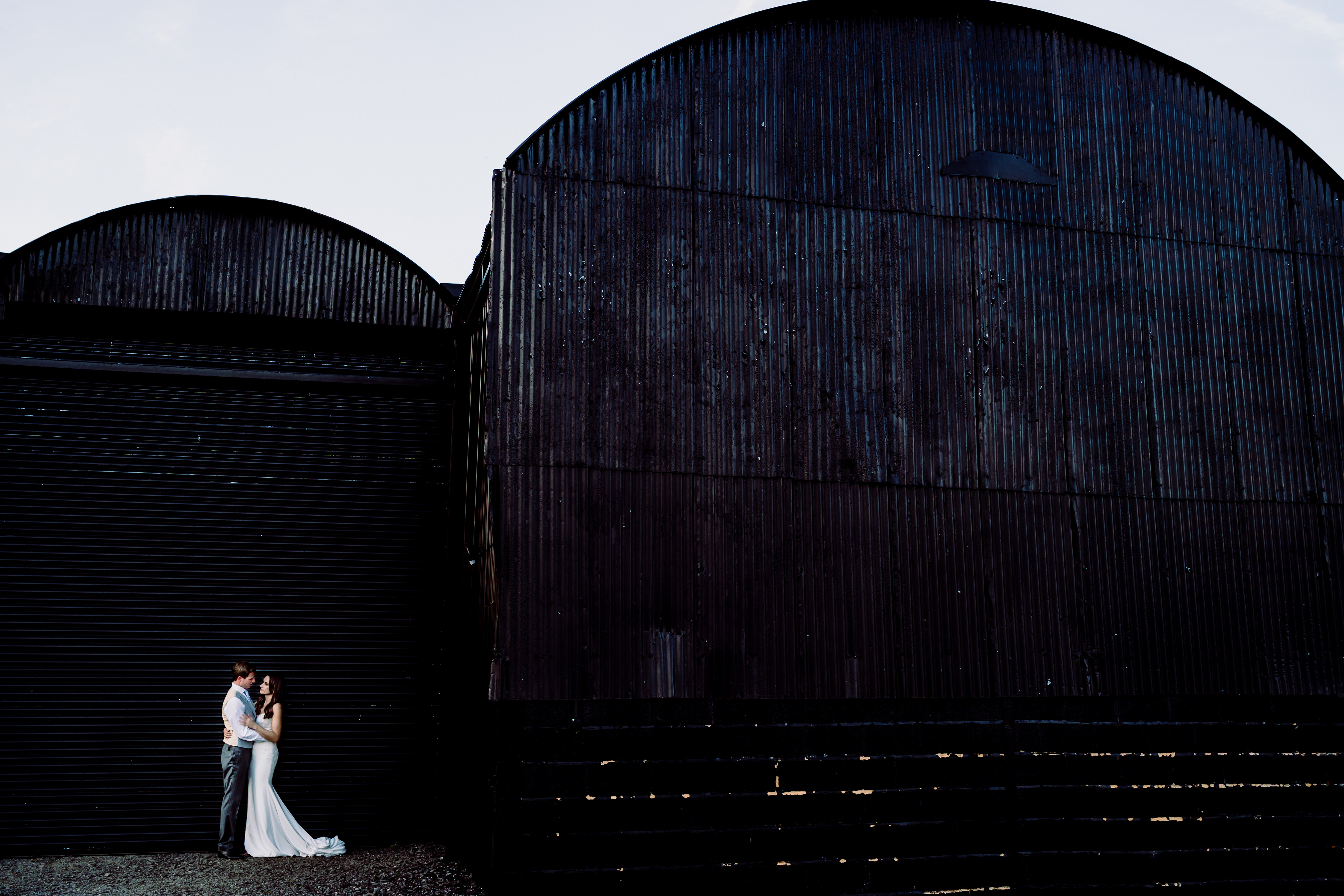 a photograph using the barns at caswell house