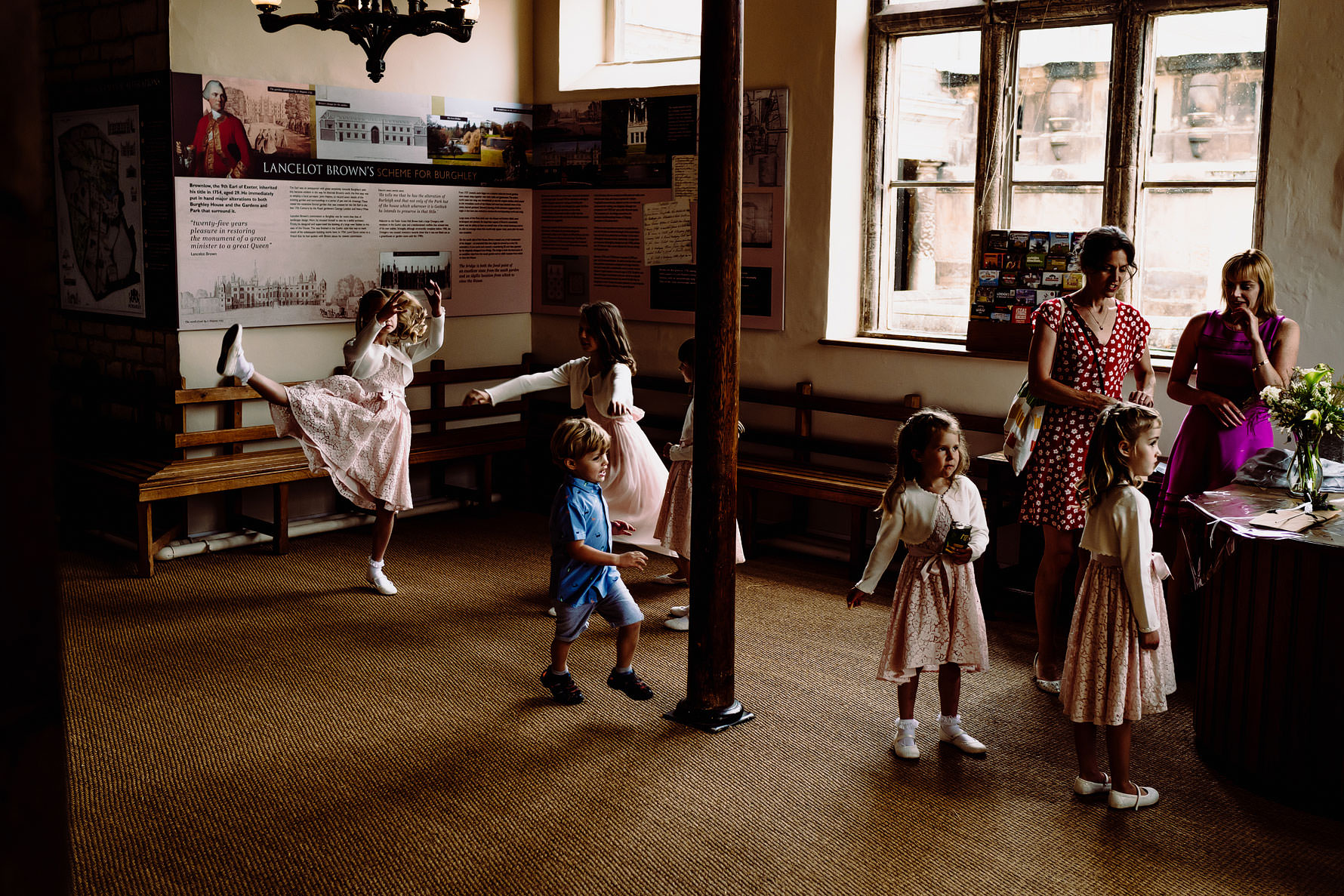 kids having fun at a wedding