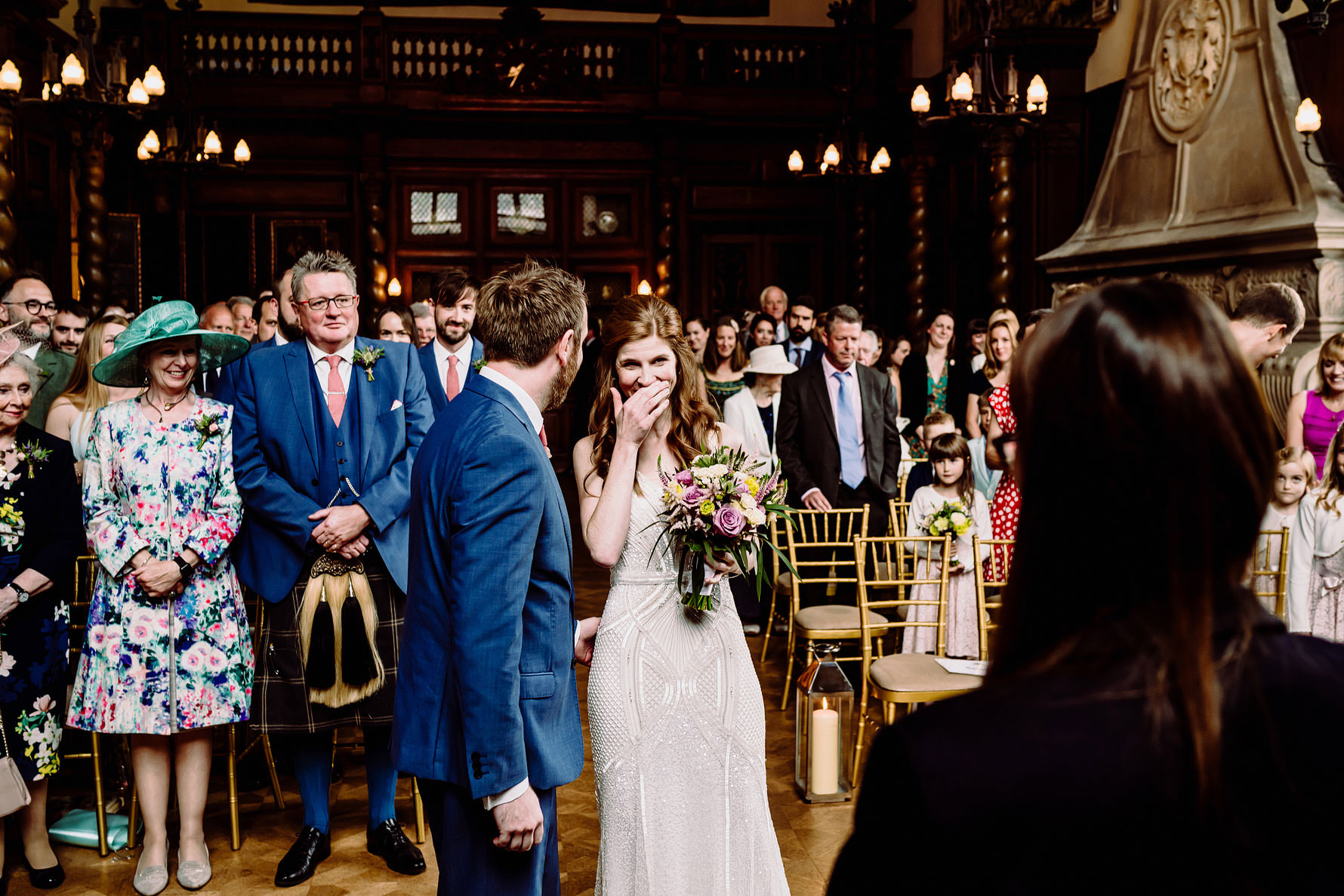 a emotional moment in a wedding ceremony