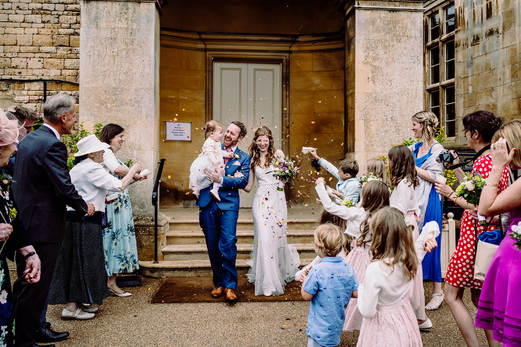 a photograph of confetti being thrown