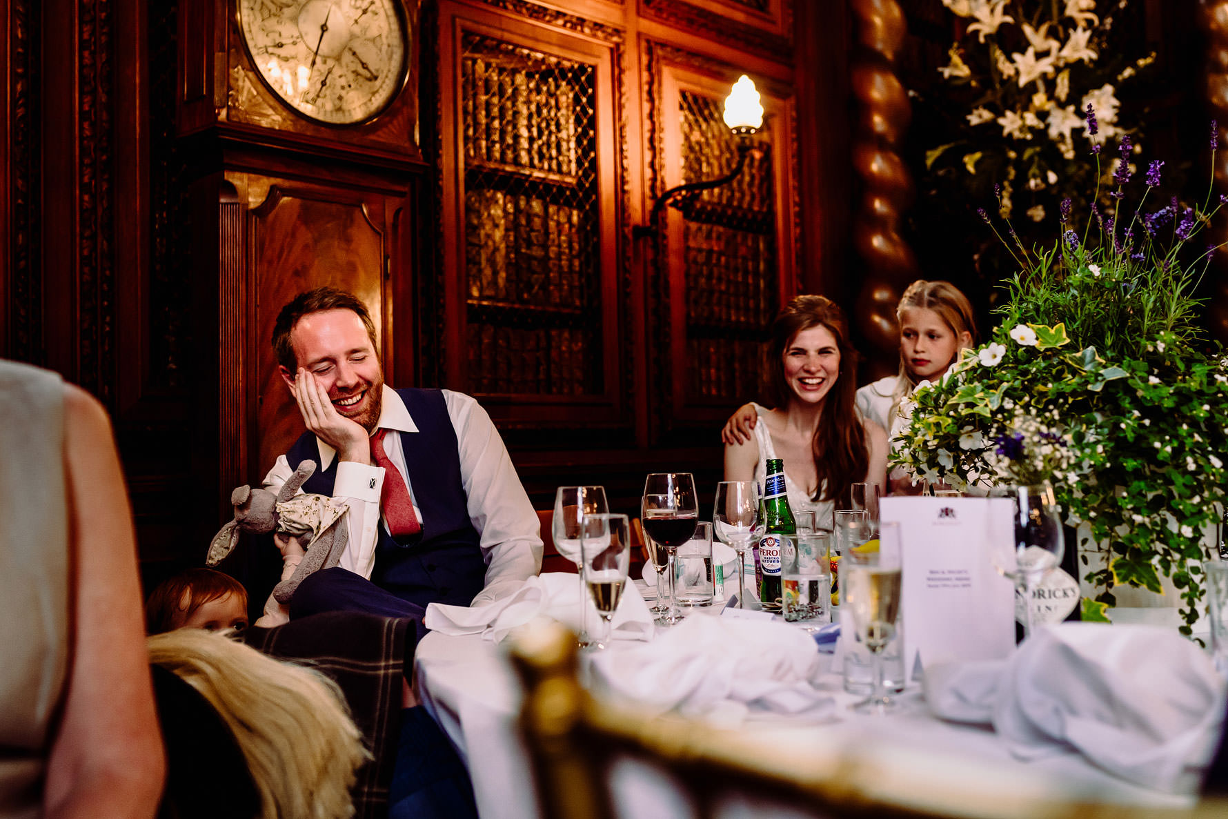 the groom listening to the bastmans speech