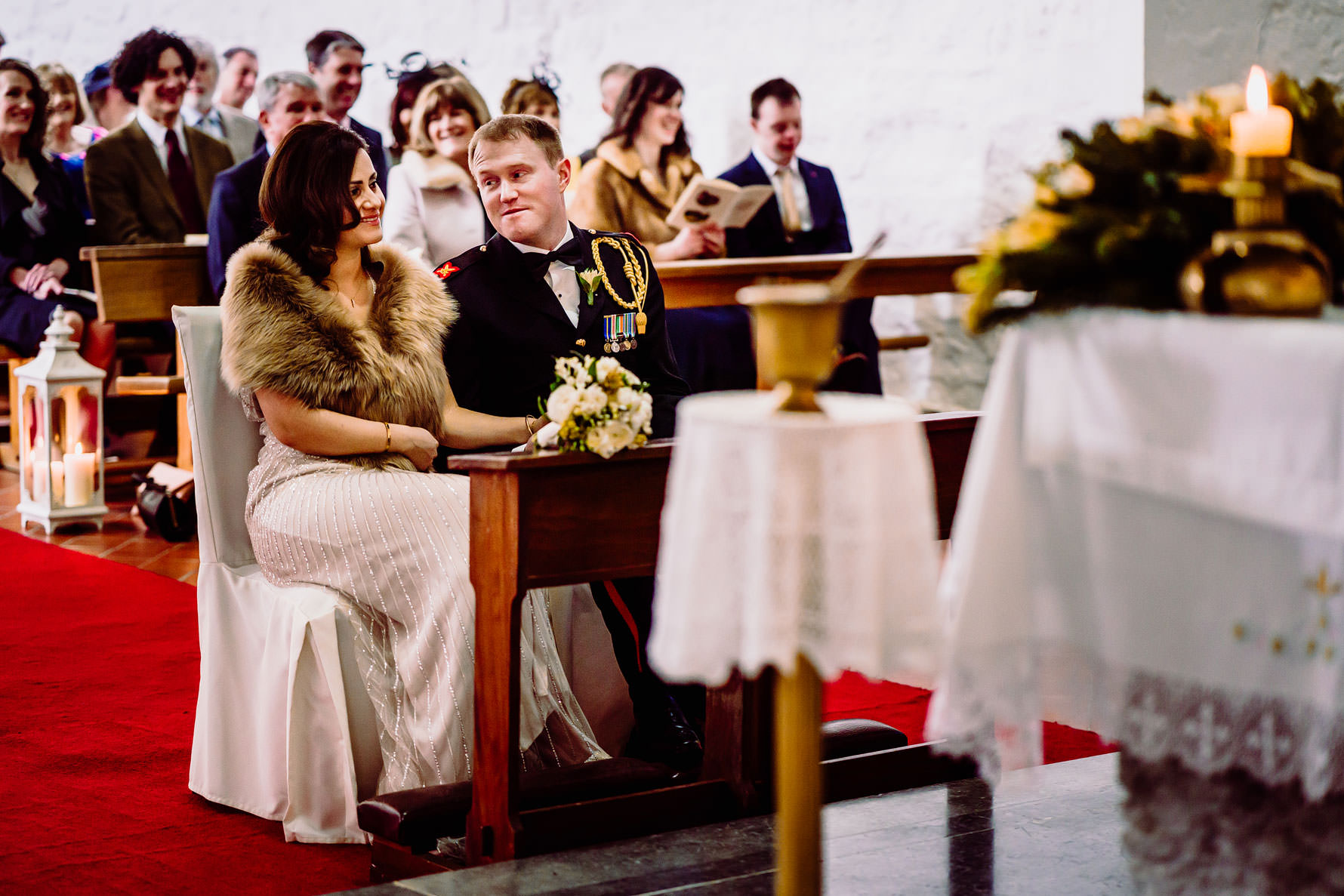 a smiling groom