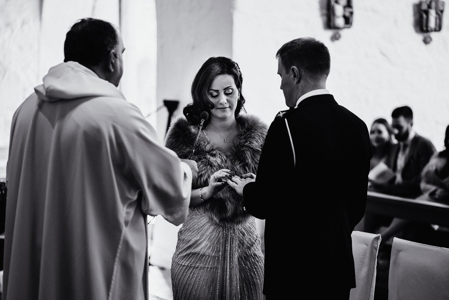the ring exchange at a wedding